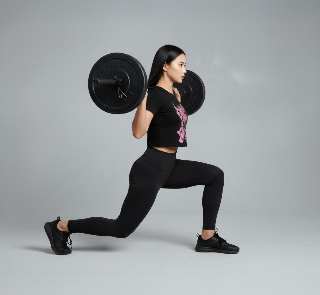 Women Cyber Sigil Bear Crop Top