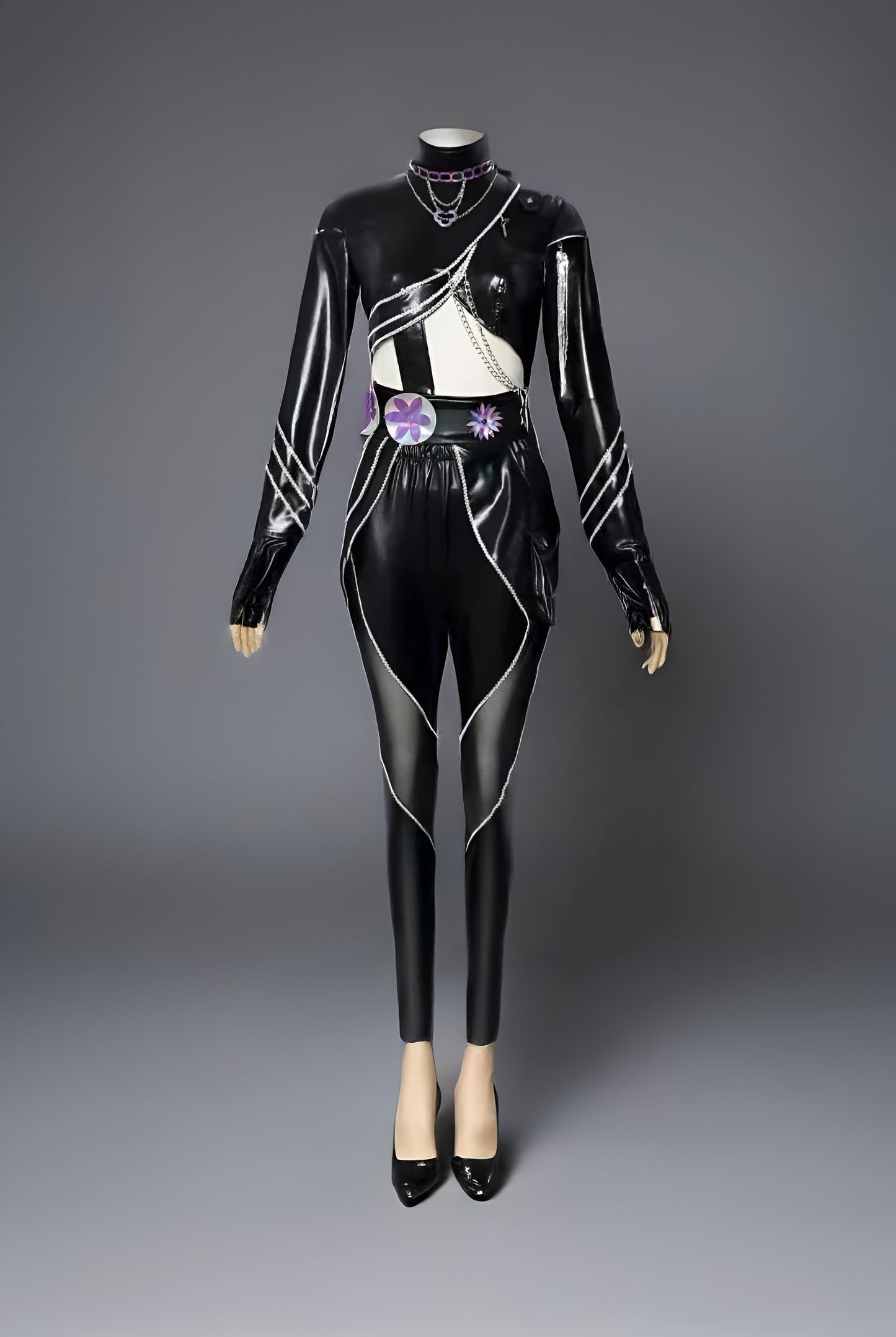 Kpop Demons Hunters Rumi, Zoey, Mira Cosplay - Black Outfits