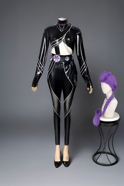 Kpop Demons Hunters Rumi, Zoey, Mira Cosplay - Black Outfits