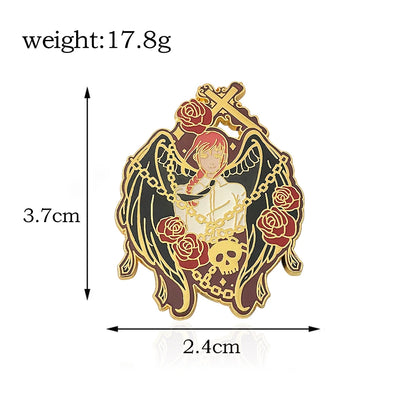 Anime Chainsaw Man Brooch Pins/ Metal Enamel