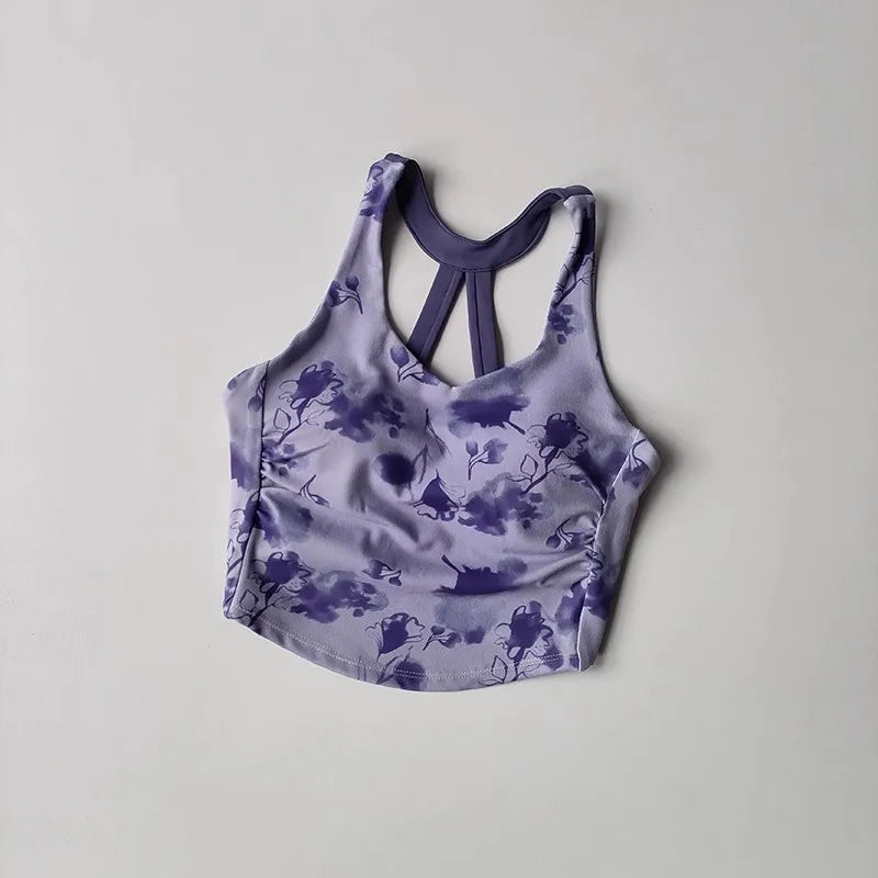 Pattern Sports Bra for Women /Gym Yoga Bra