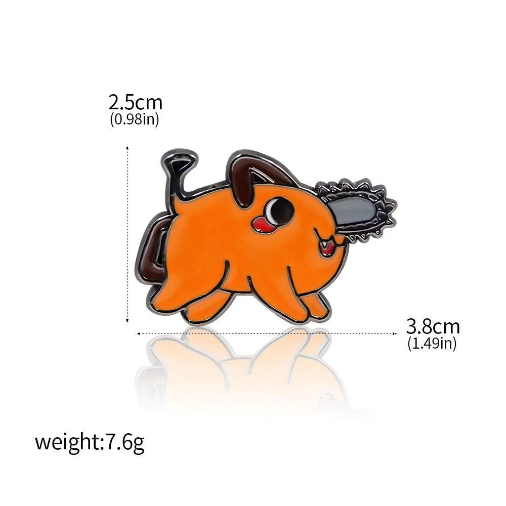 Anime Chainsaw Man Brooch Pins/ Metal Enamel