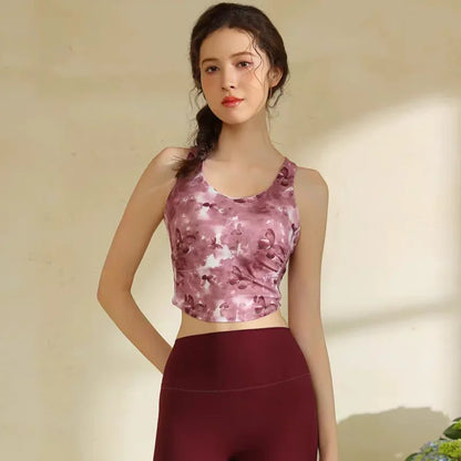 Pattern Sports Bra for Women /Gym Yoga Bra