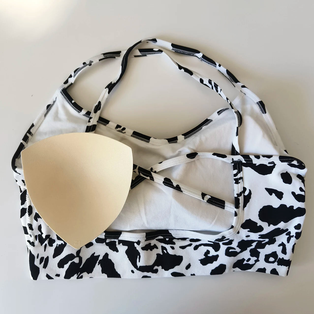 Floral Print Yoga Bra for Women/ Cross Back Gym Sports Bra