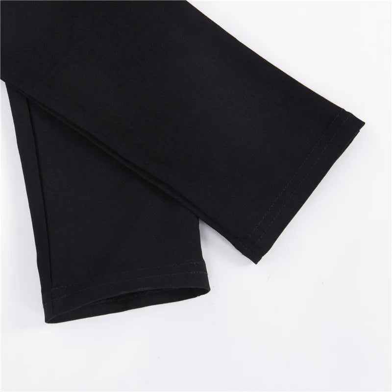 Hollow Out Pants Goth Sexy Pentagram / Harajuku Grunge Black Trousers (Victorious Obsidian Victory Pants)