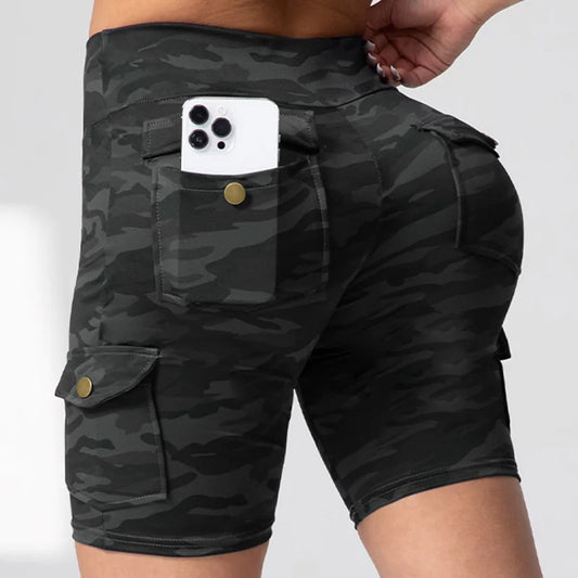 Camouflage Printed Women Shorts with Pockets (Victorious ExoGenesis Shorts)
