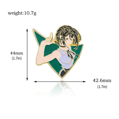 Anime Chainsaw Man Brooch Pins/ Metal Enamel