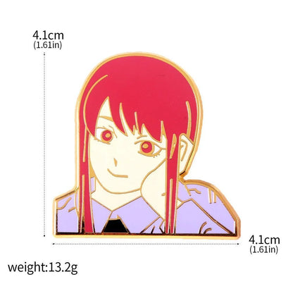 Anime Chainsaw Man Brooch Pins/ Metal Enamel