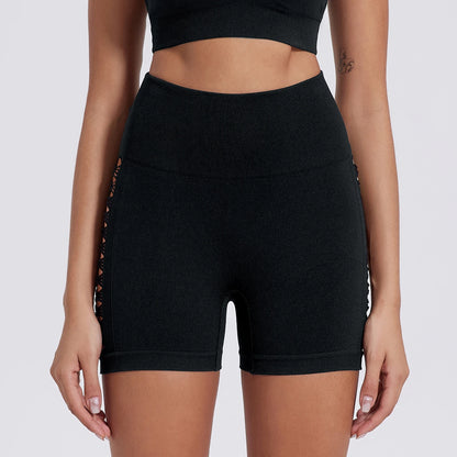 Women Tie Dye Hollow Seamless Yoga Shorts (Victorious EvoCore Shorts)