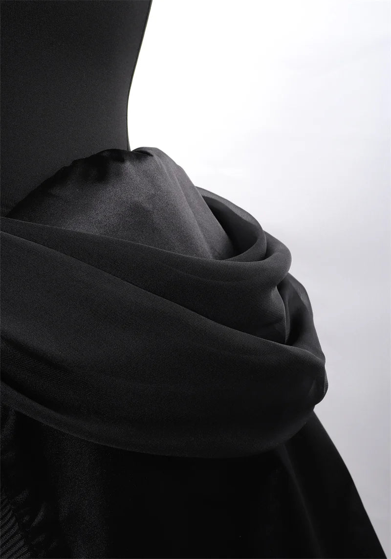 Bowsette Cosplay Costume Black Gothic Dress