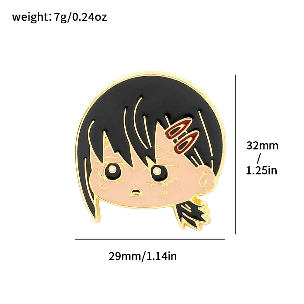 Chainsaw Man Anime Enamel Pin Cosplay