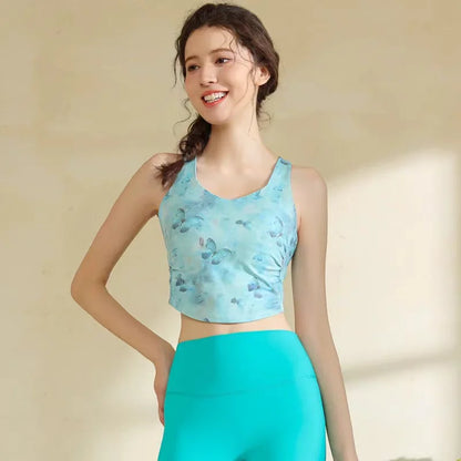 Pattern Sports Bra for Women /Gym Yoga Bra