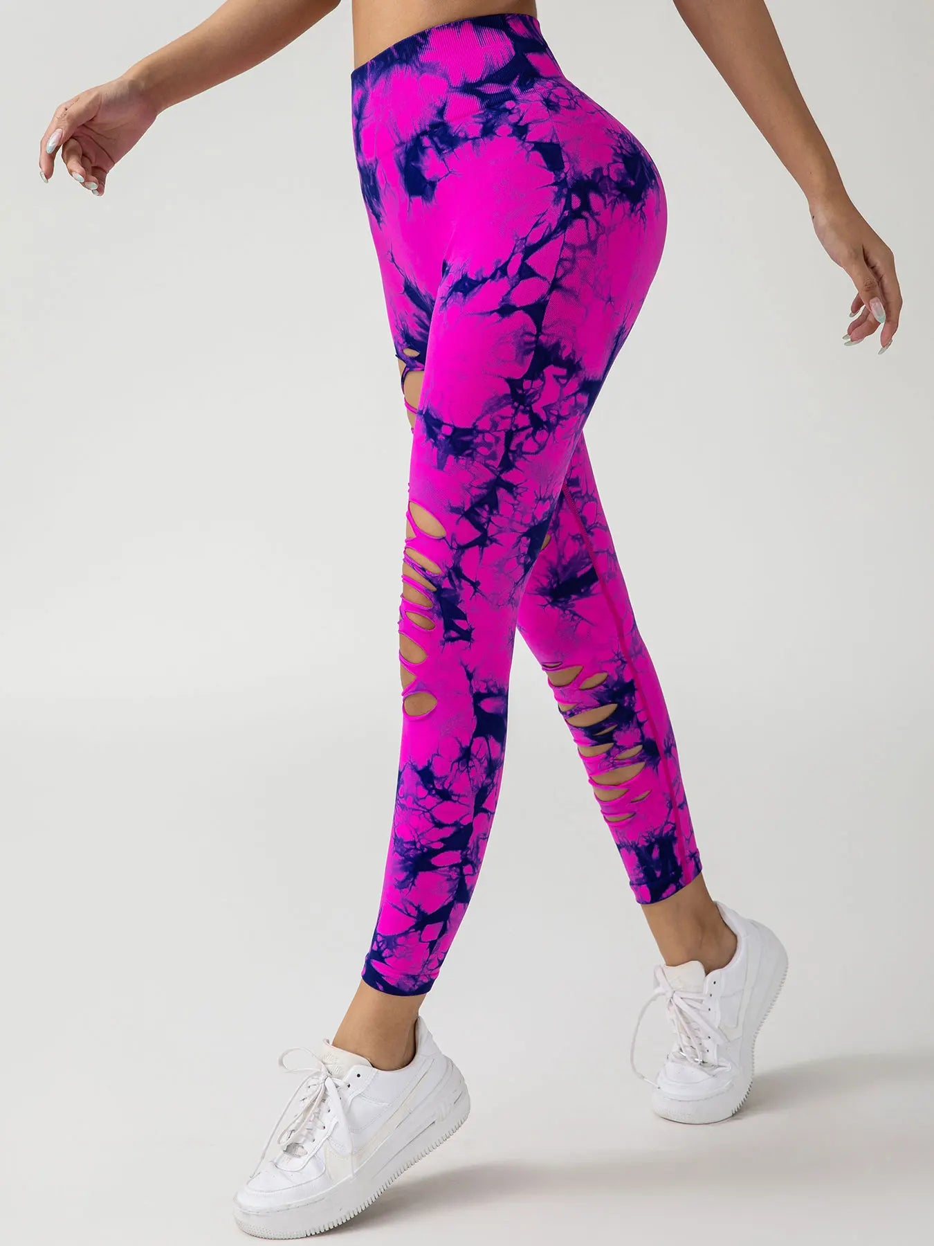 Women's Seamless Tie Dye Yoga Leggings (Victorious NeoSphere Leggings)
