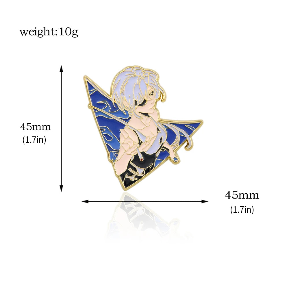 Anime Chainsaw Man Brooch Pins/ Metal Enamel