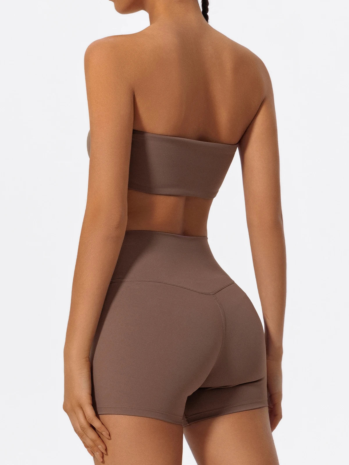 Women's Two Piece Fitness Sports Set / Yoga Gym Outfit / Strapless Bra ( Victorious Nakama Power Bra)