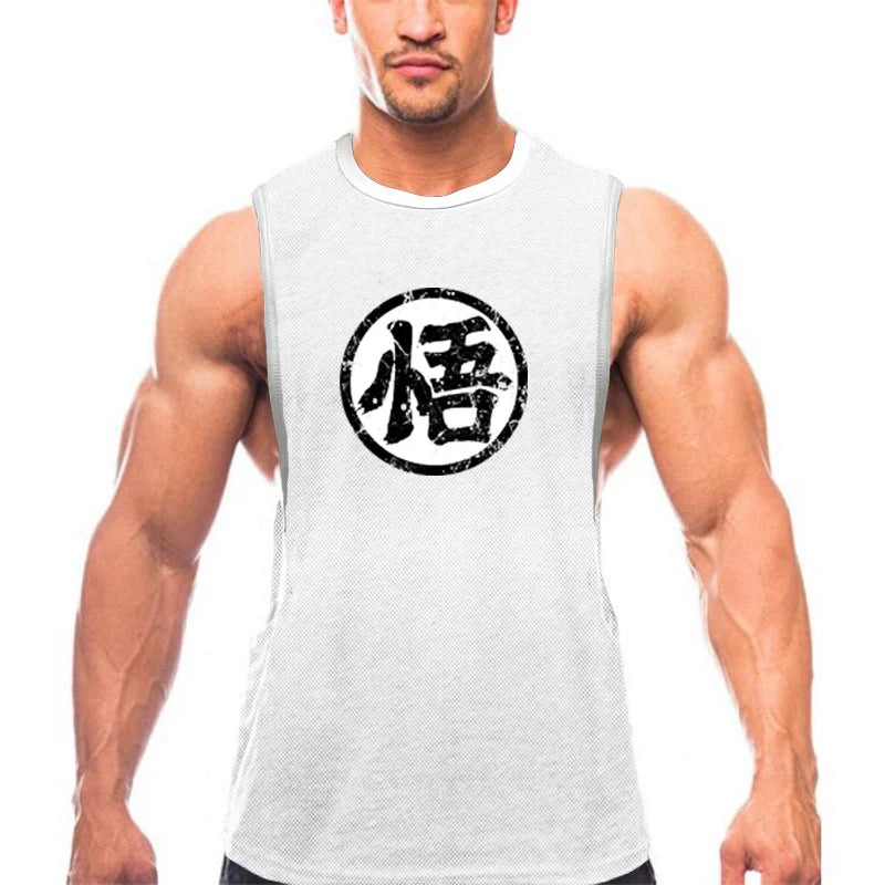 Mesh Quick Dry Gym Bodybuilding Muscle Tank Top