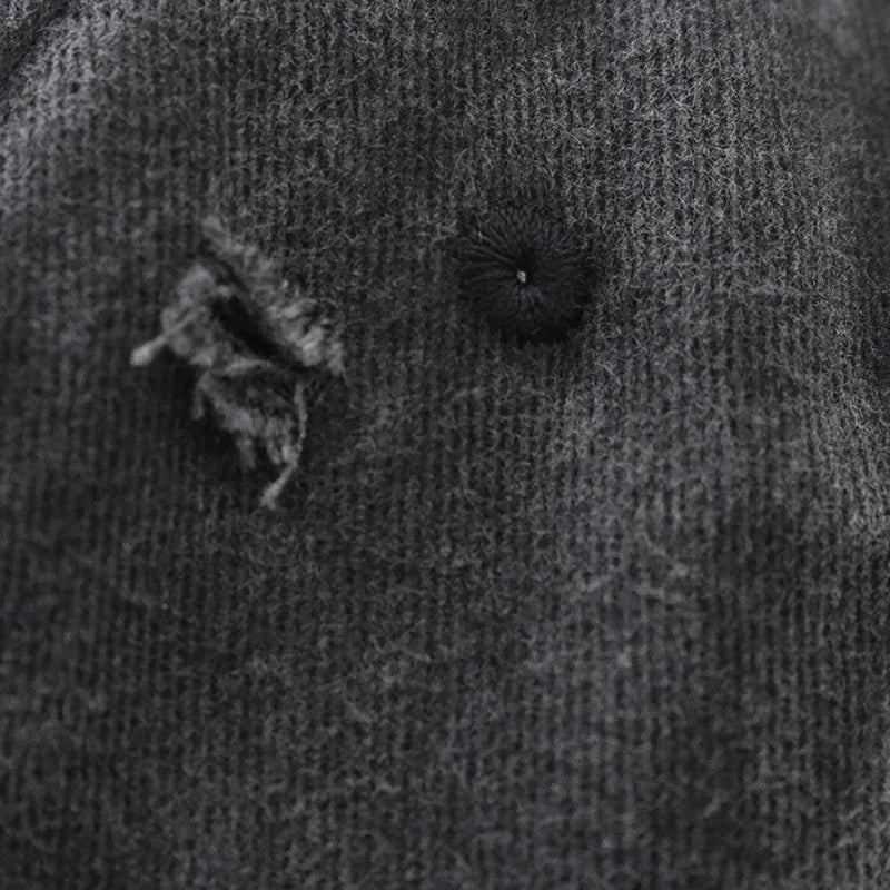 Washed Cotton Mesh Breathable Baseball Cap / Old Ripped Caps Men and Women