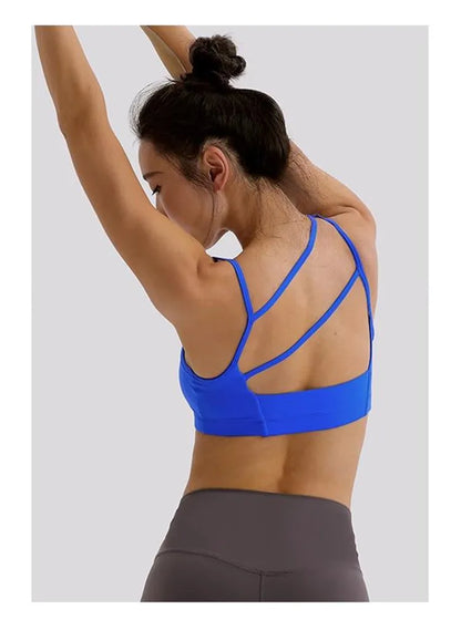 Women's Asymmetric Shoulder Straps Yoga Bra (Victorious SyncWear)