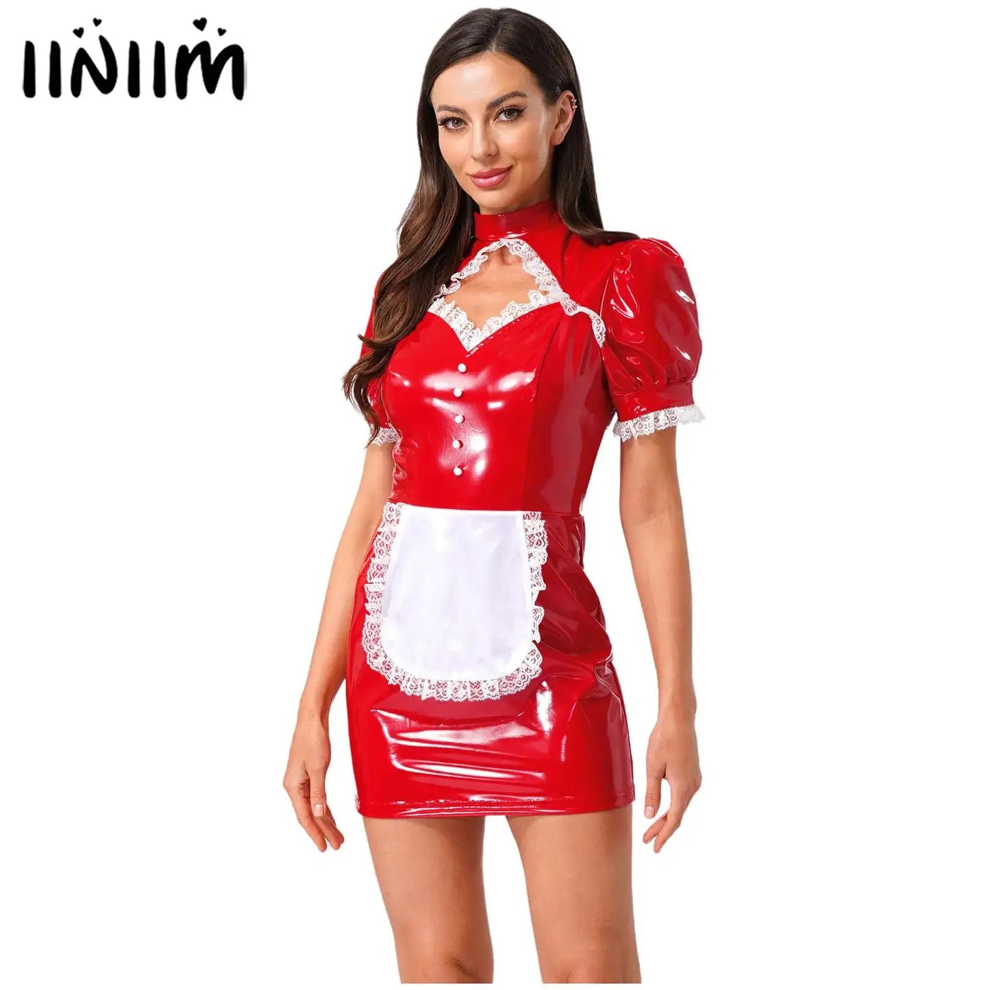 Maid Venom Velvet Gloss Latex Cosplay