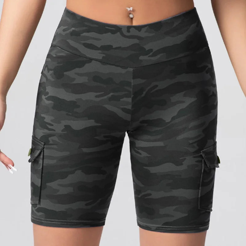 Camouflage Printed Women Shorts with Pockets (Victorious ExoGenesis Shorts)