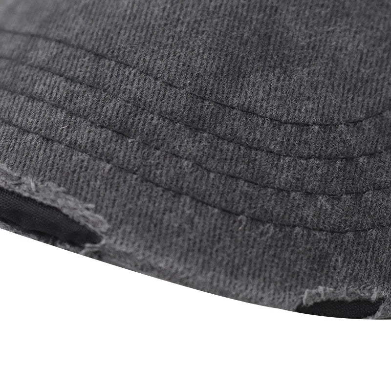 Washed Cotton Mesh Breathable Baseball Cap / Old Ripped Caps Men and Women