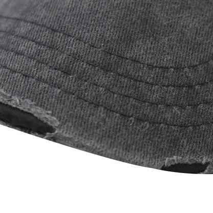 Washed Cotton Mesh Breathable Baseball Cap / Old Ripped Caps Men and Women