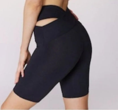 Women's Elastic Sports Bra & Shorts/ Wide Strap Cross Back Fitness Bra (Victorious Motion Matrix)