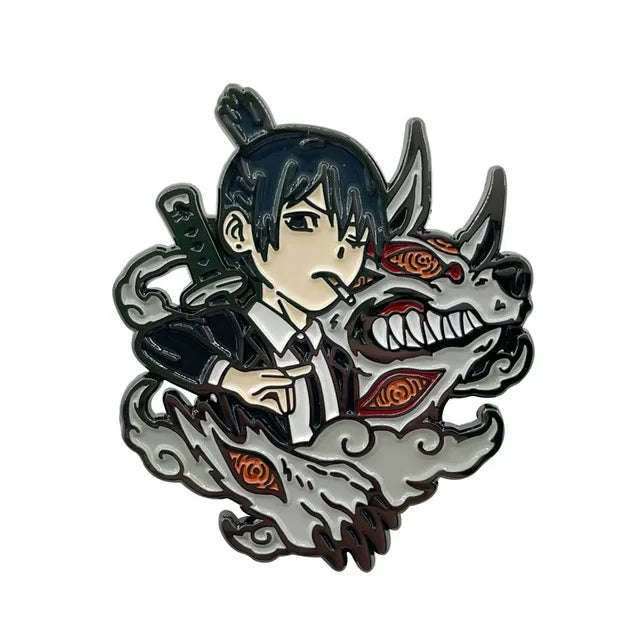 Chainsaw Man Anime Enamel Pin Cosplay
