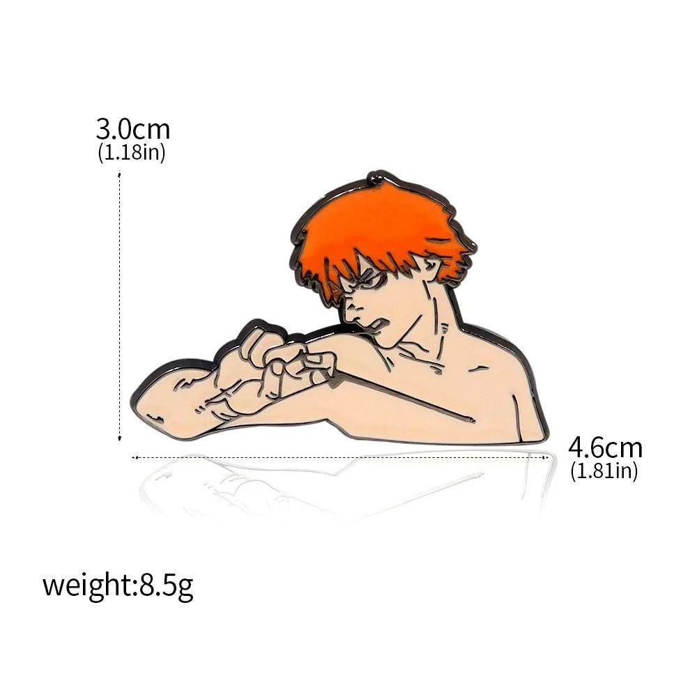 Anime Chainsaw Man Brooch Pins/ Metal Enamel