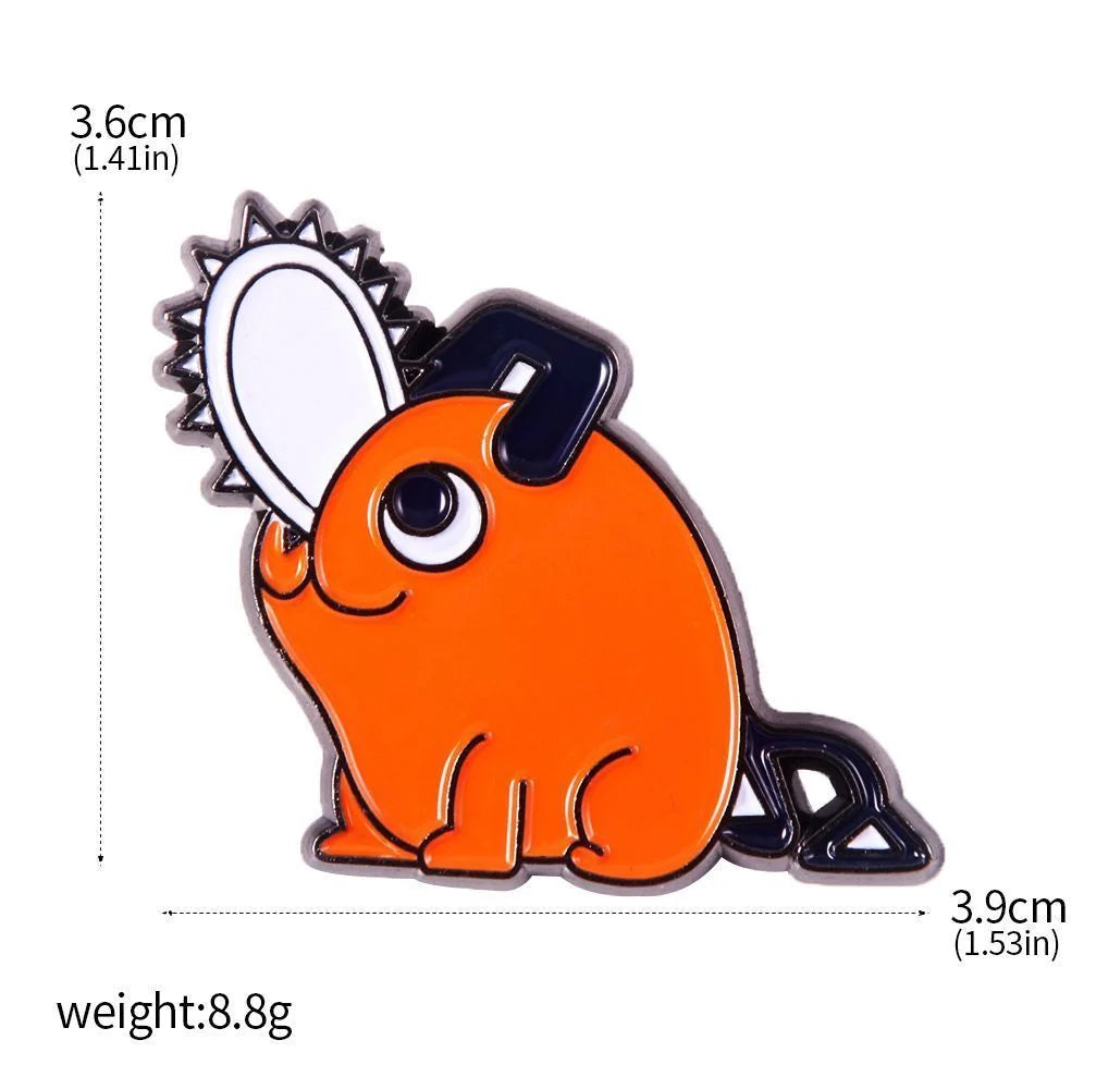Anime Chainsaw Man Brooch Pins/ Metal Enamel