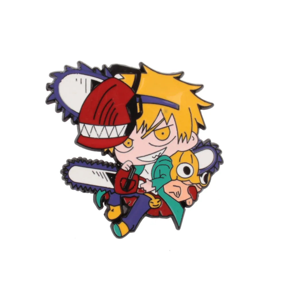 Chainsaw Man Anime Enamel Pin Cosplay