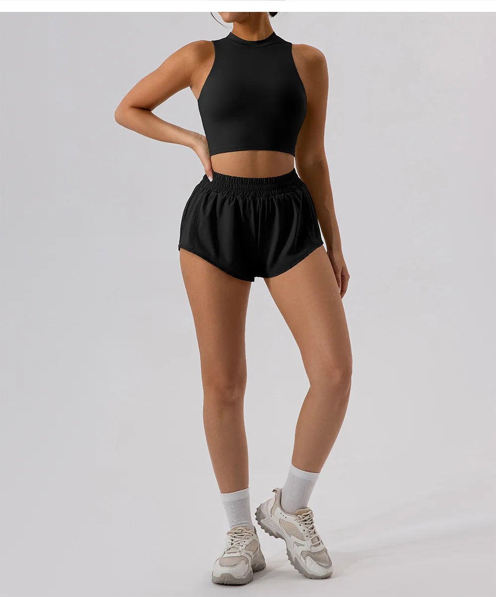 Fitness Low Waist 2.5 Inch Shorts Women (Victorious FluxNet Shorts)