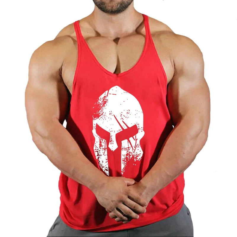 Muscular Man Gym Tank Top/ Bodybuilding and Fitness Stringer Clothing