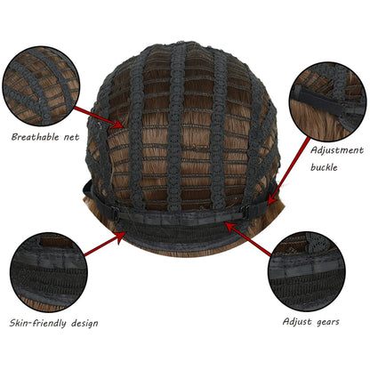 Black Ombre Red Layered Wig/Synthetic Long Wavy Lolita/ Kawaii Wig