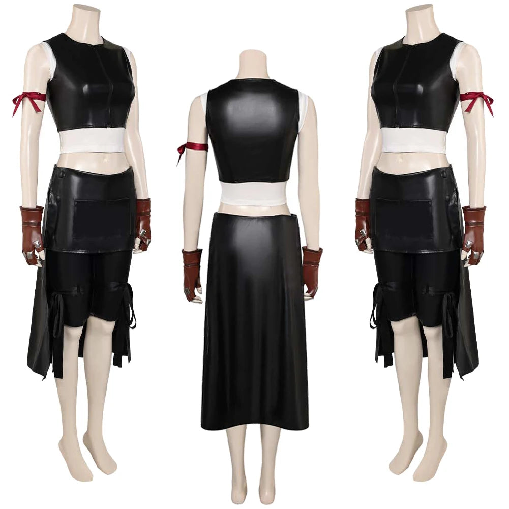 Tifa Lockhart Black Dress /Final Cosplay Fantasy VII Cosplay