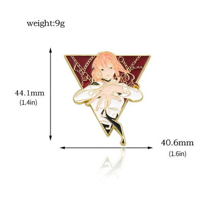 Anime Chainsaw Man Brooch Pins/ Metal Enamel
