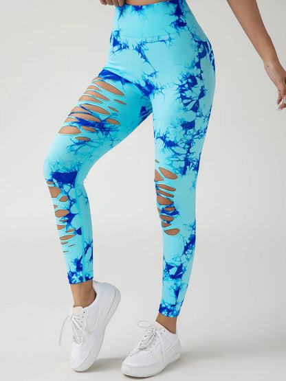 Women's Seamless Tie Dye Yoga Leggings (Victorious NeoSphere Leggings)
