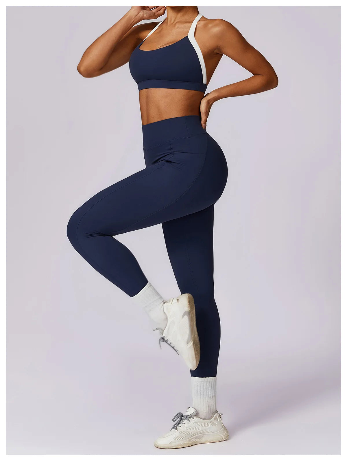 Women Fitness Running Bra Backless (Victorious Neon Circuit)