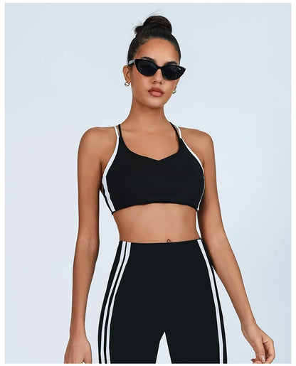 Women's Multicolor Back with Chest Pad Bra (Victorious FitLink Bra)