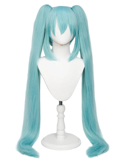 Hatsune Miku Anime Cosplay Wig/ 110cm Double Ponytail Synthetic Fiber Wig