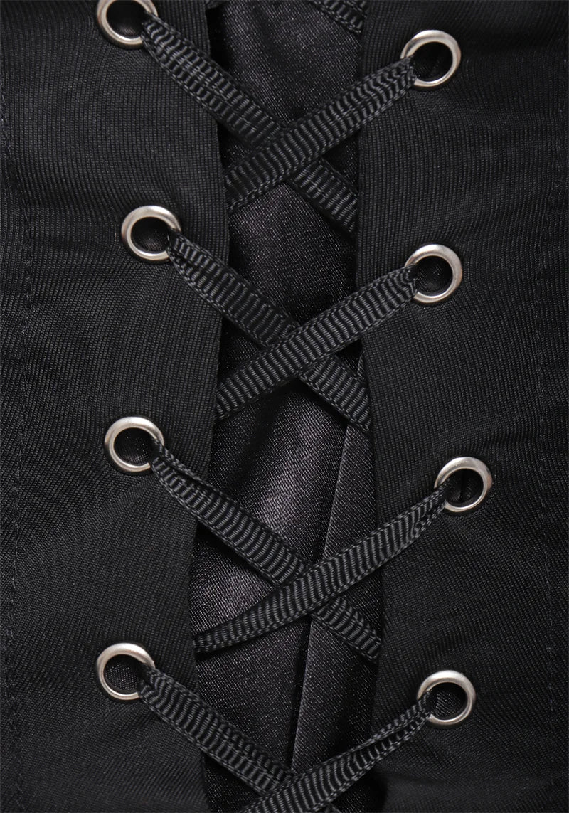 Bowsette Cosplay Costume Black Gothic Dress