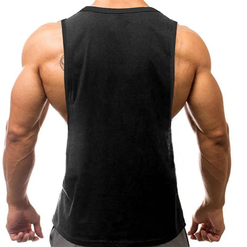 Mesh Quick Dry Gym Bodybuilding Muscle Tank Top