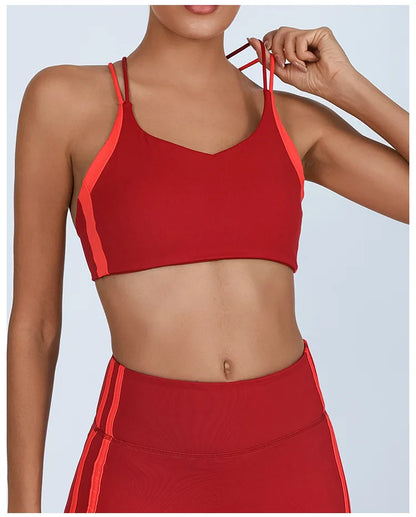 Women's Multicolor Back with Chest Pad Bra (Victorious FitLink Bra)