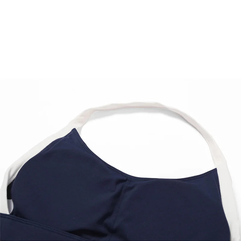 Women Fitness Running Bra Backless (Victorious Neon Circuit)