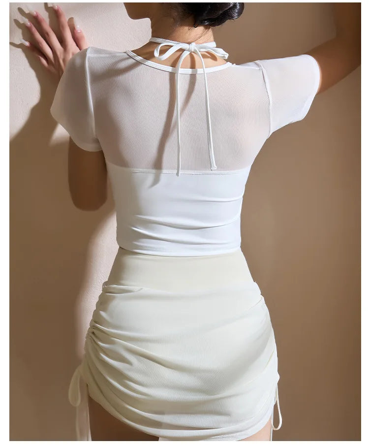 Two Pieces Mesh Patchwork Short Sleeve (Victorious HyperDrive Tops)