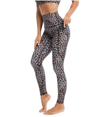 Camo Yoga Leggings with Pocket/ For Running, Lifting, Yoga (Victoria Dreamland)