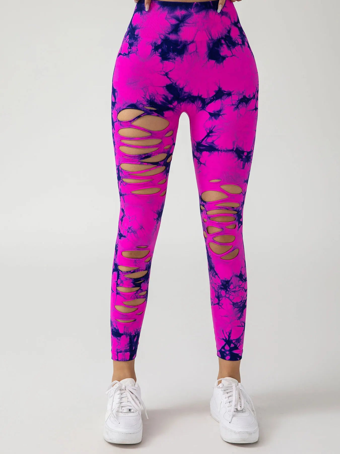 Women's Seamless Tie Dye Yoga Leggings (Victorious NeoSphere Leggings)