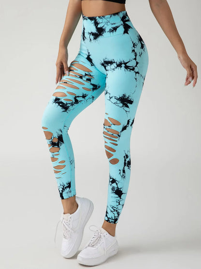 Women's Seamless Tie Dye Yoga Leggings (Victorious NeoSphere Leggings)