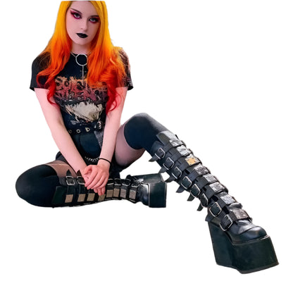 Punk Gothic Women Boots / High Heel Platform Boots