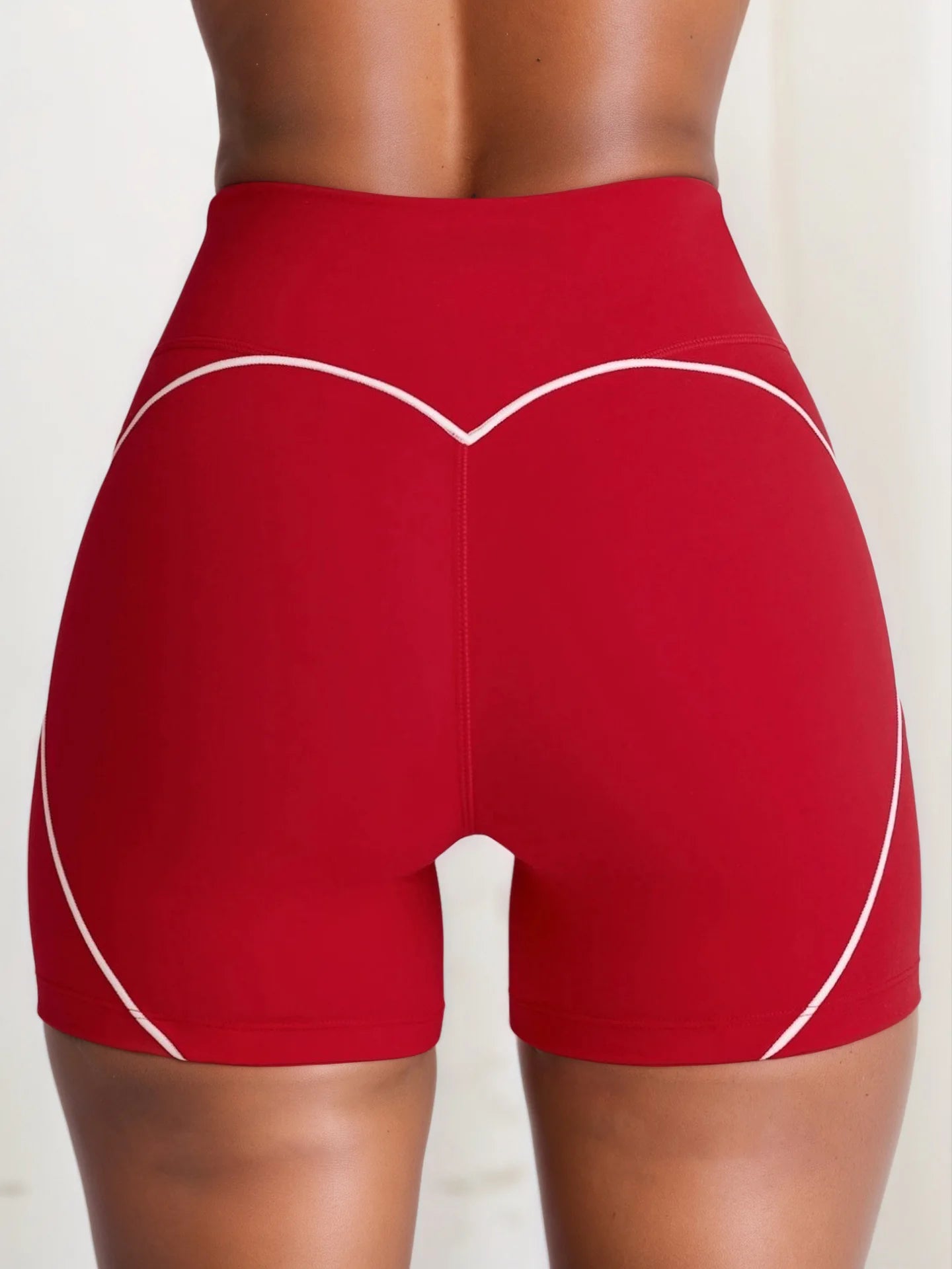 Women's Heart-Shaped High-Waisted Yoga Leggings & Cross-Strap Sports Bra Set (Victorious Ganymede Grind Leggings)